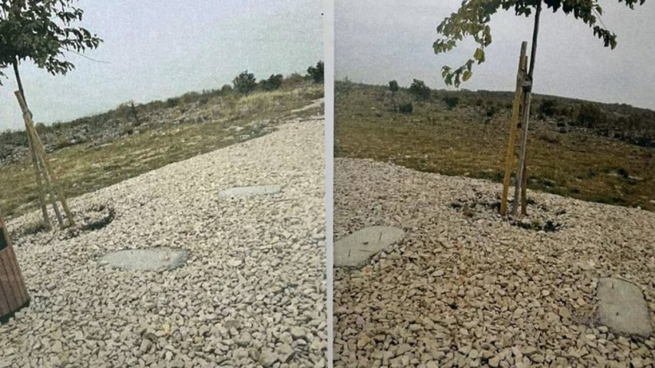 Netko je ukrao klupe kod tenka u Pakovu Selu