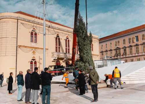 Fotografija 7 - Okončan šibenski raketni program: Šibenik dobio pravi 7,5 metara visok božićni bor