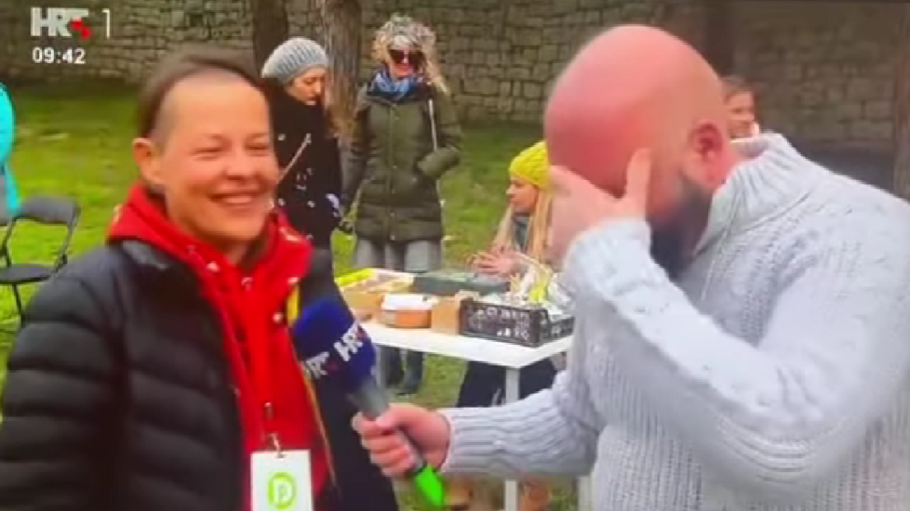 HRT-ov reporter greškom nasmijao gledatelje: 'Tu je voditeljica Dalmatinske banke sperme'