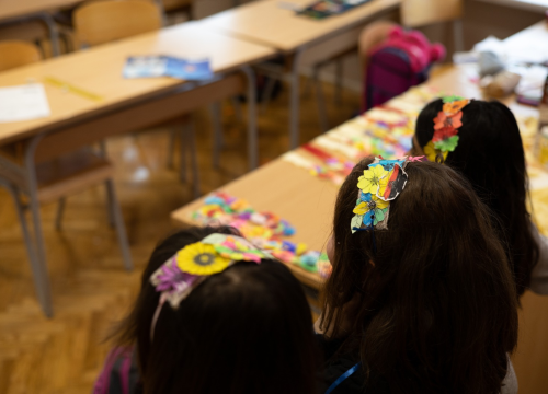 Fotografija 3 - Učenici OŠ Juraj Dalmatinac prikupljaju donacije za Ukrajinu: 'Nadamo se da će ova kutija biti puna do vrha'