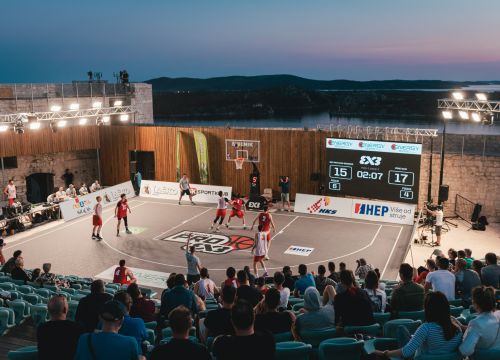 Basket se sinoć igrao na najljepšem igralištu: Tvrđava sv. Mihovila domaćin Pro 3x3 Tour-a