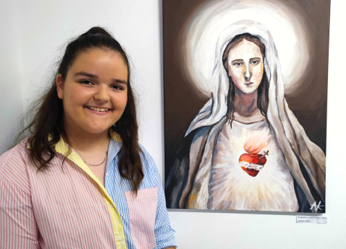 Antonela ima 14 godina, a iza nje je već jedna samostalna izložba