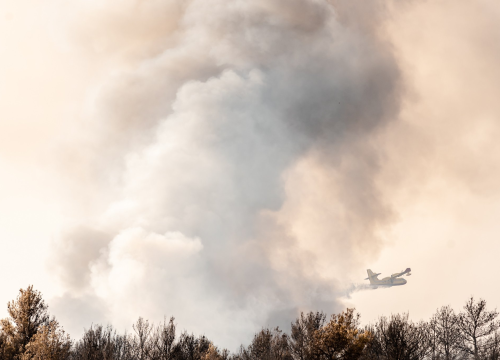 Fotografija 17 - U tijeku sanacija požarišta u Vrpolju: Na terenu 60 vatrogasaca i 21 vozilo