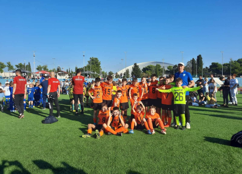 Fotografija 9 - Mladi nogometaši Šibenika (godište 2012.) osvojili turnir u Zadru, u finalu rutinski protiv Hajduka