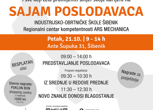 Fotografija 4 - Ne propustite Sajam poslodavaca u šibenskoj Industrijsko-obrtničkoj školi: Posjetitelje očekuju pokloni iznenađenja!