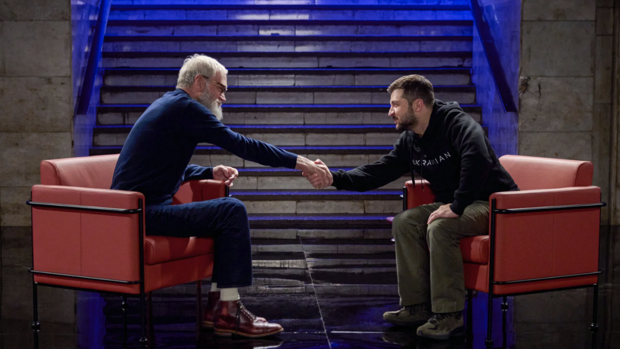 Letterman sa Zelenskim snimio intervju u kijevskoj podzemnoj, objavljen je na Netflixu