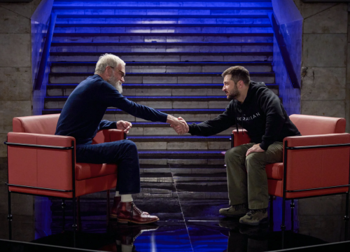 Letterman sa Zelenskim snimio intervju u kijevskoj podzemnoj, objavljen je na Netflixu