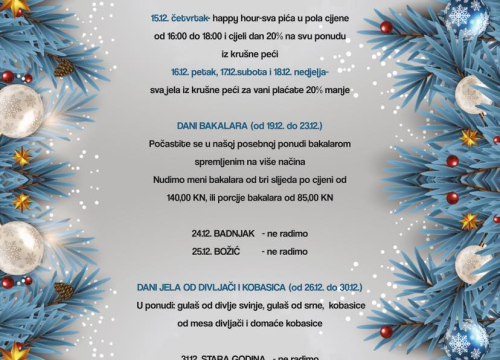 Fotografija 11 - Uživajte ovog adventa u slasnim zimskim delicijama konobe Brošćica!