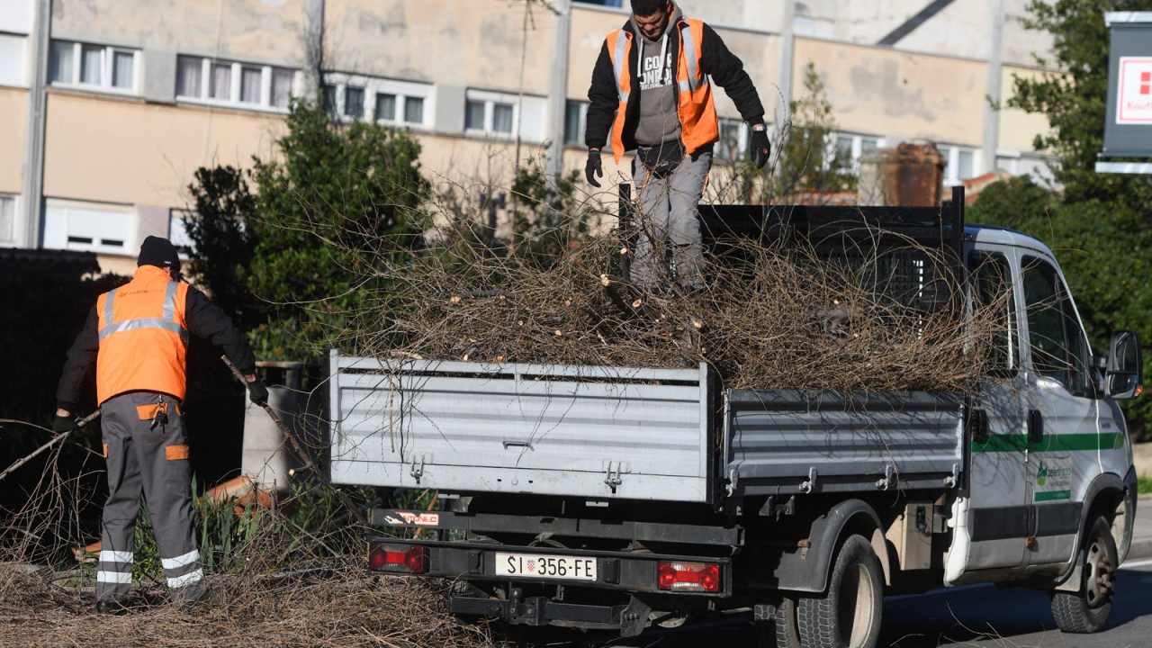 Zeleni grad u zimskoj akciji: Uklanjaju suhe grane i škaraju krošnje stabala
