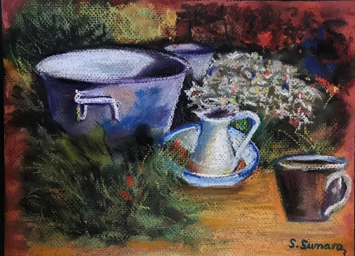 Natura morte: Sutra u knjižnici pogledajte izložbu pastela Siniše Sunare