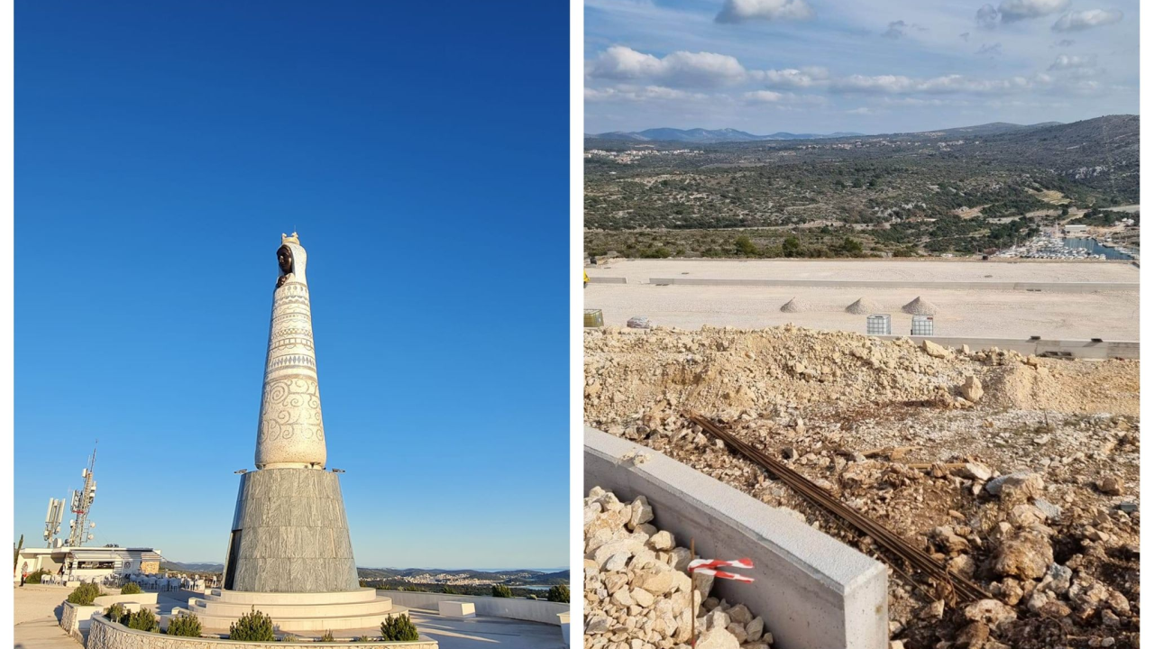 Jedna dobra, jedna loša vijest iz Primoštena: Na vidikovcu Gospe od Loreta novi parking, s njega ukraden bakar