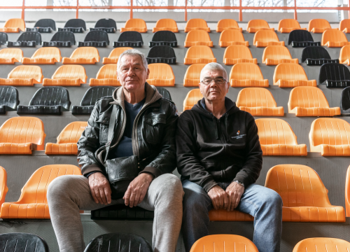 Fotografija 3 - Najvjerniji i najluđi navijači Bebi, Laki i Pele; zbog njih sljedeći tjedan Šibenski funcuti slave 40. rođendan