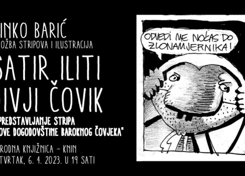 U kninskoj knjižnici izložba i promocija stripa Vinka Barića