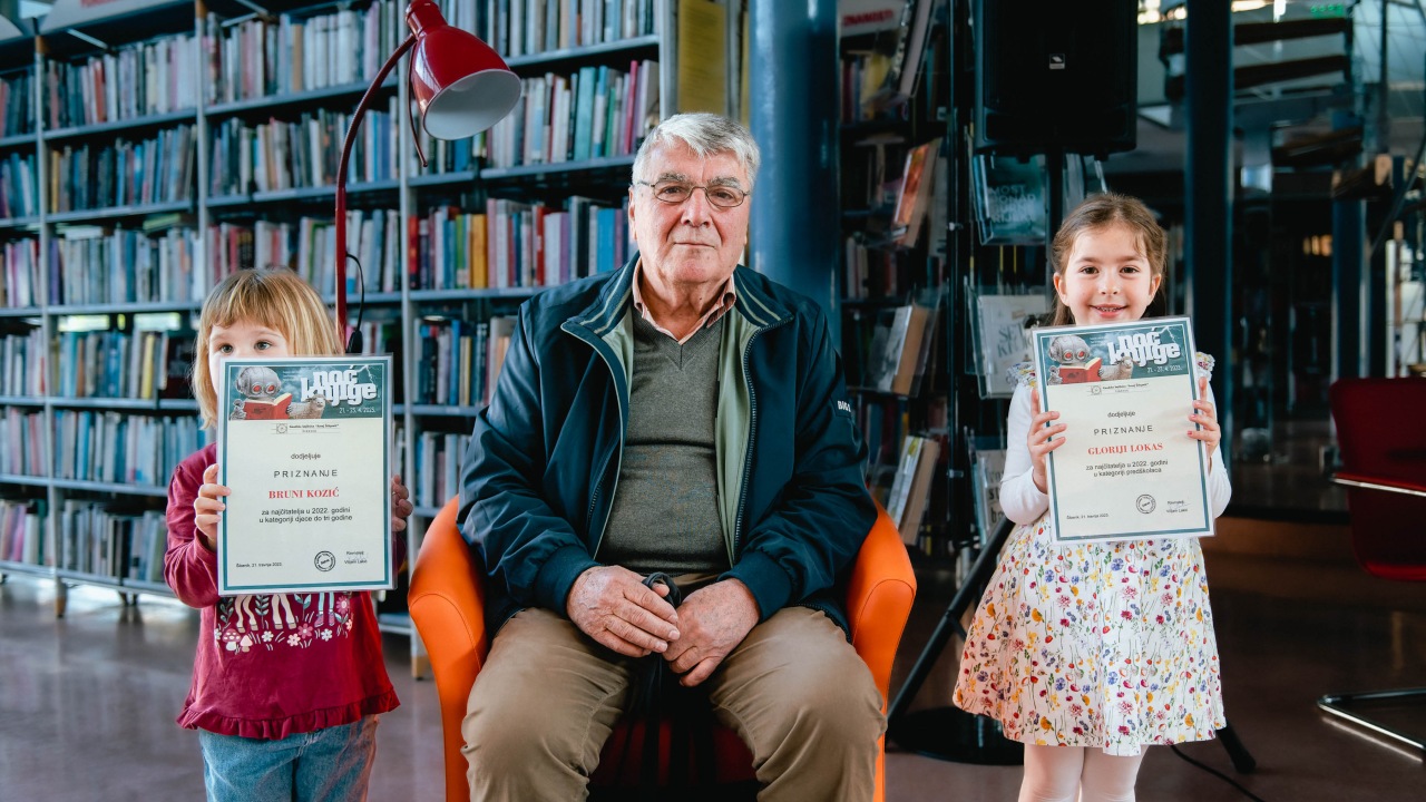 Najčitatelji šibenske knjižnice su Bruna Kozić, Gloria Lokas, Saša Veligdanski i Niko Konjuh