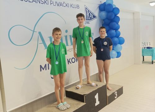 Fotografija 3 - Sjajni rezultati za Plivački klub 'More' na mitingu Korkyra na otoku Korčuli