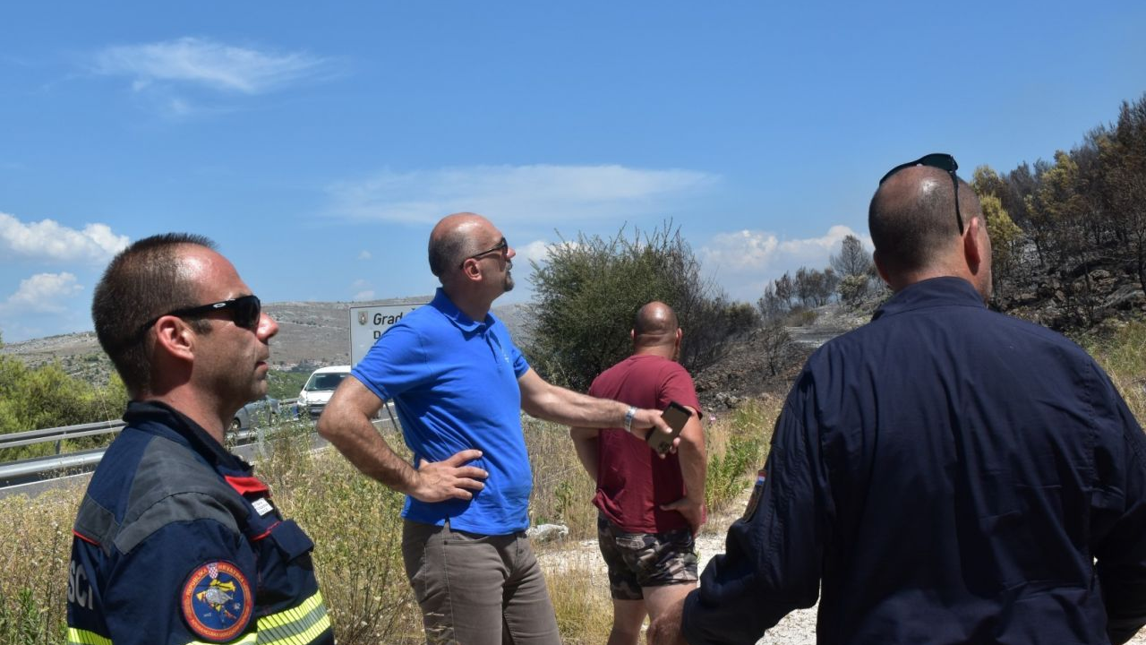 Župan obišao požarište u Grebaštici