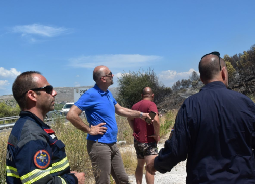 Župan obišao požarište u Grebaštici