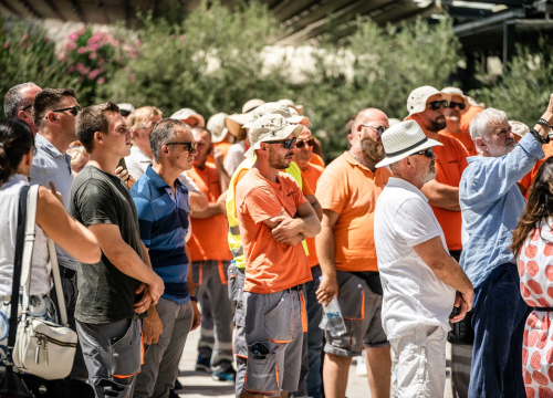 Fotografija 11 - Radnici Cesta Šibenik održali novi prosvjed: 'Župan uništava ovu tvrtku i ove ljude'