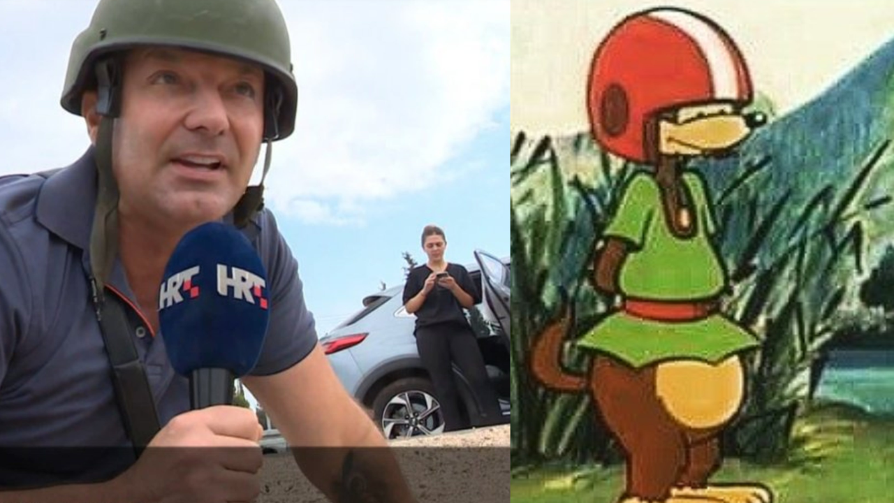 Gledatelji se rugaju Vlahovu: Javlja se s poda sa šljemom dok iza njega cura mirno tipka