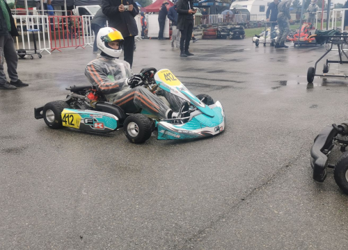 Šibenski kartingaš Franko Škugor odustao od utrke u kišnim uvjetima zbog vlastite sigurnosti