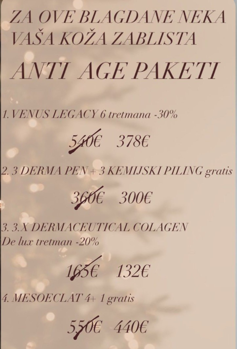 Sorriso Beauty Centar časti popustima na vrhunske pakete tretmana!