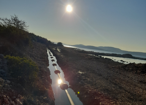 Fotografija 4 - Izvedeno 553 metra podmorskog vodovoda od Srime, preko Prvića do Kaprija i Žirja