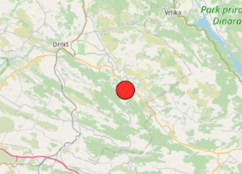Slab potres magnitude 2,4 prema Richteru zatresao Drniš