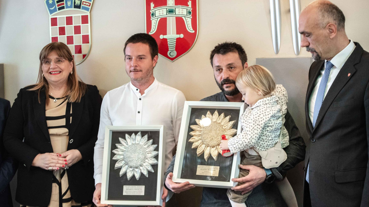 Župan Jelić primio dobitnike nagrada 'Suncokret ruralnog turizma Hrvatske – Sunflower Award'
