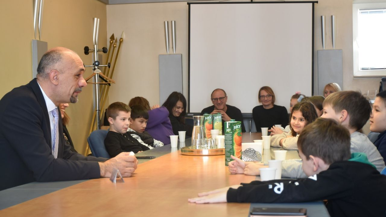 Osnovnoškolci iz Čiste Velike posjetili župana
