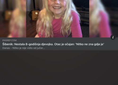 Članak o nestaloj Šibenčanki je prevara, ne otvarajte ga