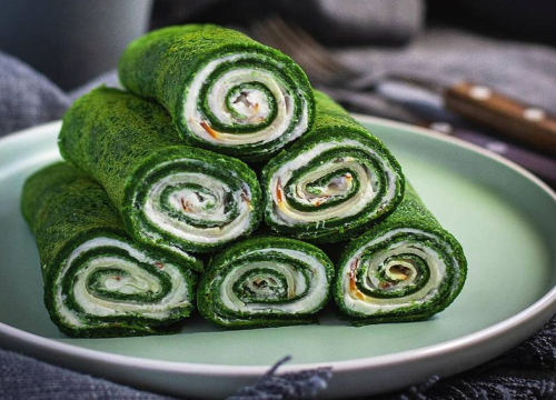 Slasne palačinke s blitvom i kremastim sirom