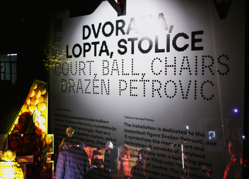 Fotografija 10 -  Rad posvećen Draženu Petroviću predstavljen na Tuškancu