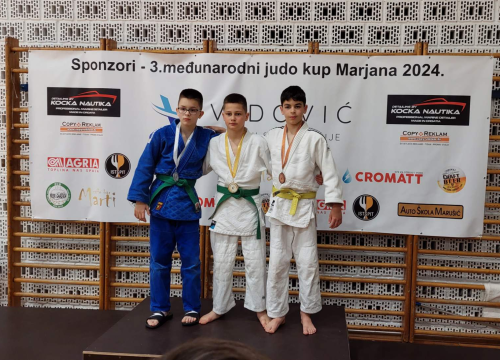 Fotografija 3 - Članovi Judo kluba Šibenik na turniru Kup Marjana osvojili jednu zlatnu i tri brončane medalje