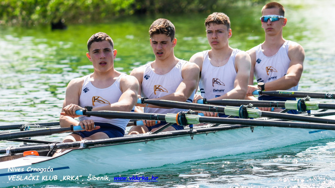 Veslačima Krke na jakoj međunarodnoj regati u Zagrebu zlato, srebro i tri bronce
