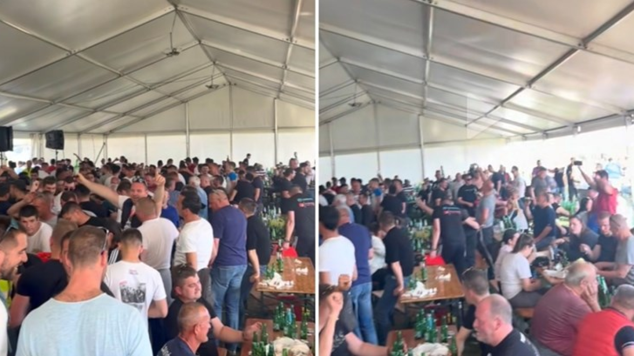 Urnebes nakon bikijade u Dicmu, svi pjevaju Cecin hit