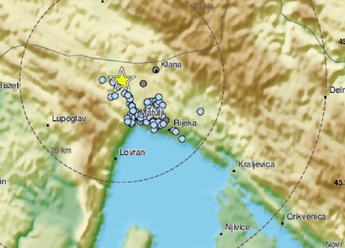 Potres pogodio Rijeku: 'Jak udar, nema spavanja noćas'