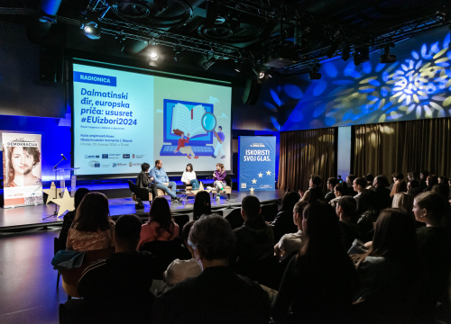 Fotografija 6 - Na radionici 'Dalmatinski đir, europska priča' u Arsenu mladi se pripremali za EU izbore