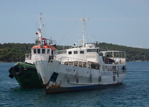 Fotografija 9 - Tijat je na suhom: Počelo čišćenje i snimanje stanja u kojem se nalazi