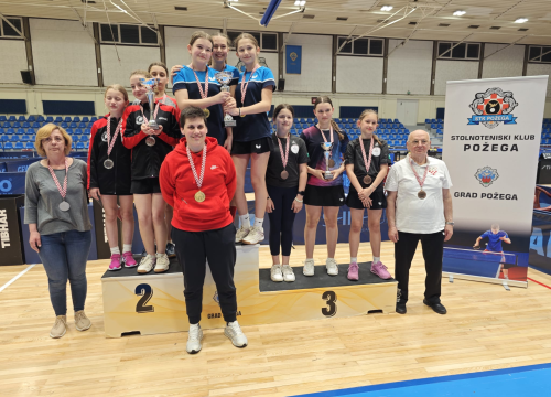 Stolnotenisačice STK Šibenik viceprvakinje Hrvatske