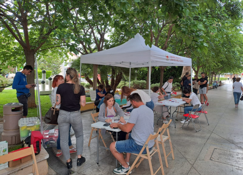 Fotografija 2 - Akcija upisa u Hrvatski registar dobrovoljnih darivatelja krvotvornih matičnih stanica u Vodicama