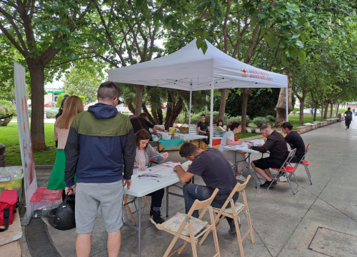 Fotografija 3 - Akcija upisa u Hrvatski registar dobrovoljnih darivatelja krvotvornih matičnih stanica u Vodicama