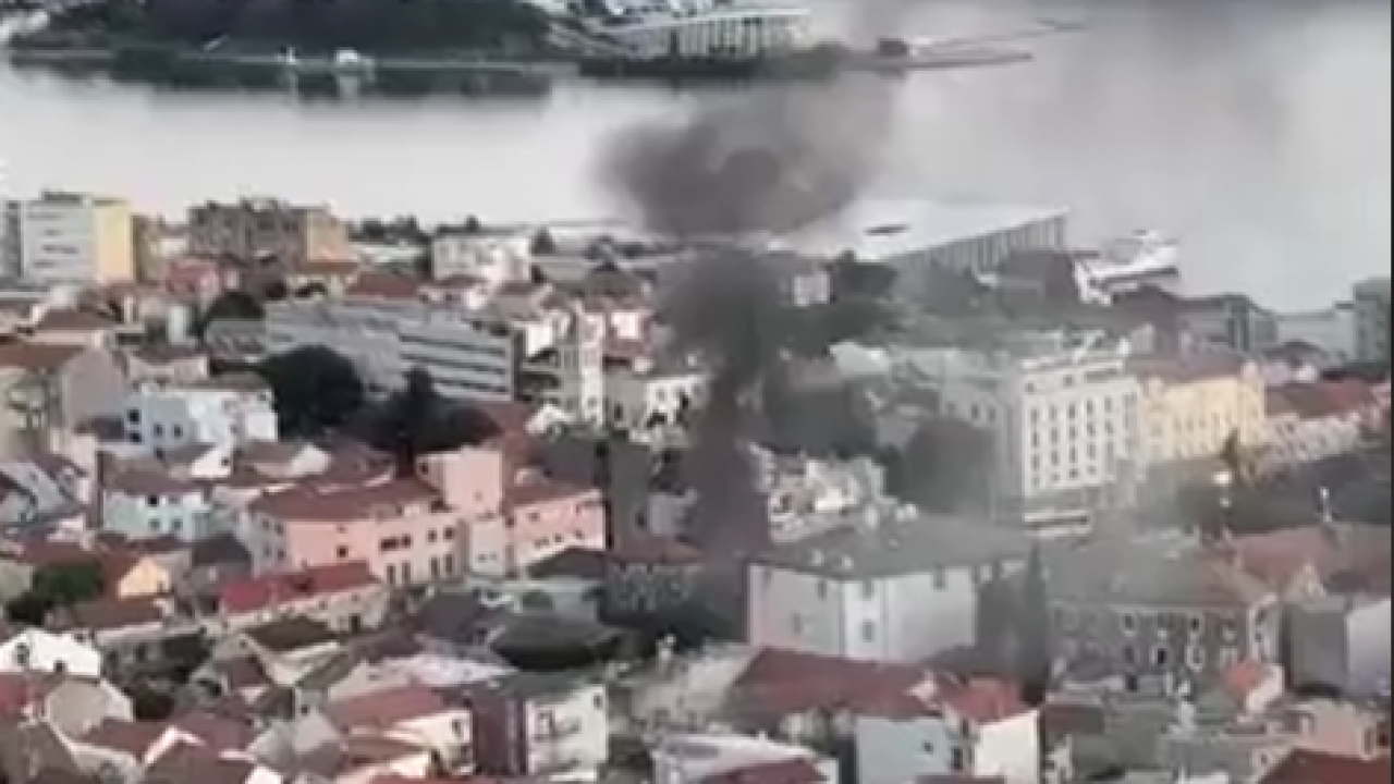 Zapalio se kontejner iza Krešimirovog doma: Vatrogasci lokalizirali požar na brzinu