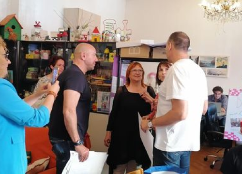 Fotografija 3 - Tucak i Bukić posjetili 'Kamenčiće': 'Veselimo se odlasku na utakmicu za koju ćemo dobiti karte'