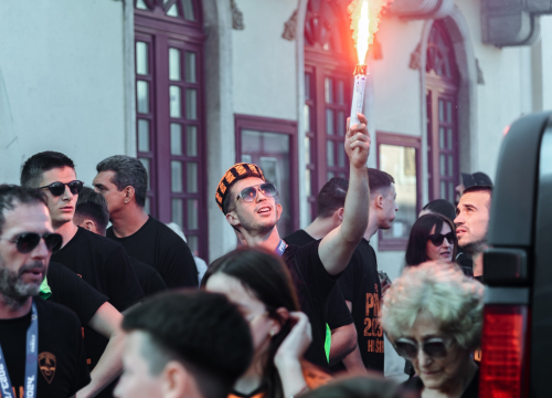 Fotografija 33 - Šibenik dočekao svoje heroje u narančastom: 'Carević ostaje, sezona time završena'