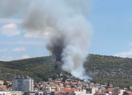 Fotografija 7 - Požar i dalje aktivan, no pod kontrolom je vatrogasaca: Izgorjela je površina od oko 3,5 hektara
