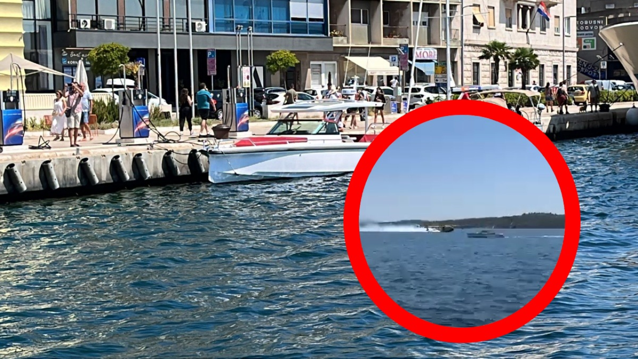 U Šibeniku izbjegnuta katastrofa! Gliserom na kanader koji je gasio požar