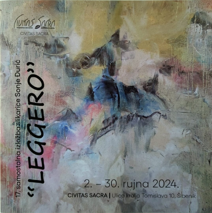 Samostalna izložba slikarice Sonje Đurić u galeriji sv. Nikole Tavelića