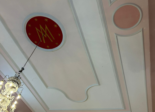 Fotografija 4 - Restauracija neobaroknih stropnih štukatura kruna obnove žirjanske crkve