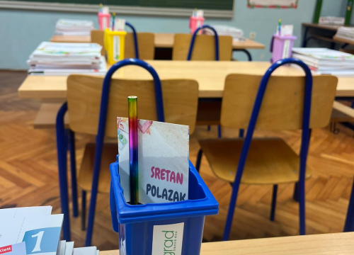 Fotografija 5 - Zeleni grad podijelio zanimljive poklone prvašićima grada Šibenika i općine Bilice