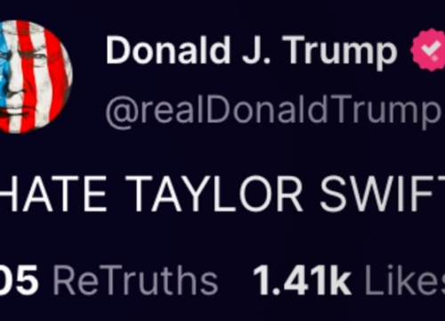 Trump: 'Mrzim Taylor Swift'